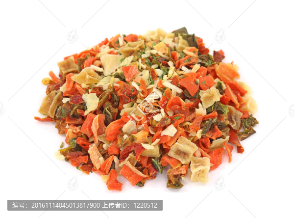 白底蔬菜薄片調(diào)味料