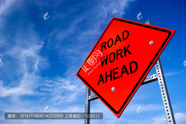 道路前方工作標(biāo)志