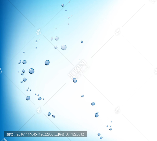 深藍(lán)色的水和泡泡
