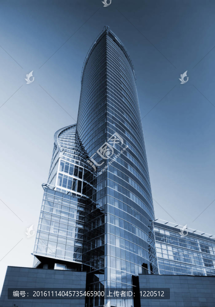 現(xiàn)代辦公建筑（色調(diào)的藍(lán)色）
