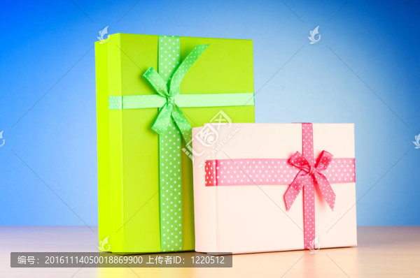 禮品盒的慶祝概念