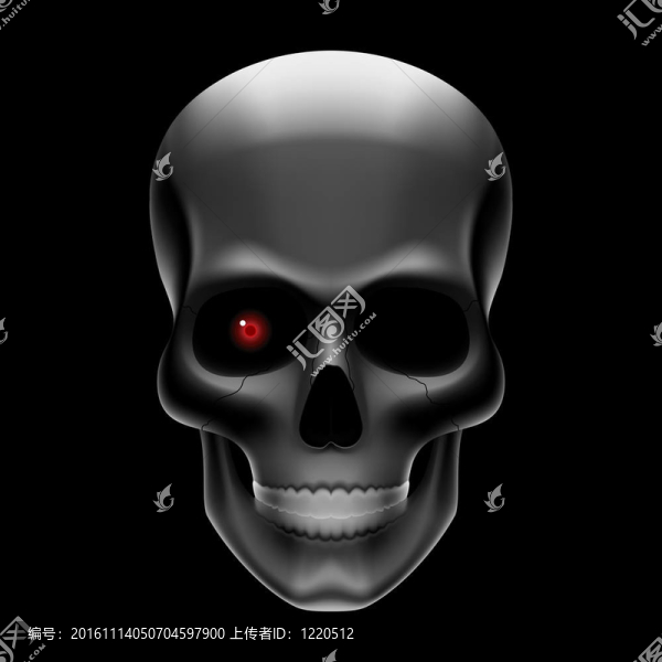 黑色的獨(dú)眼骷髏