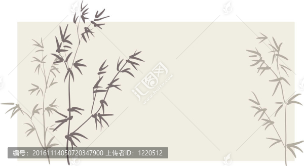 水平背景下的中國竹