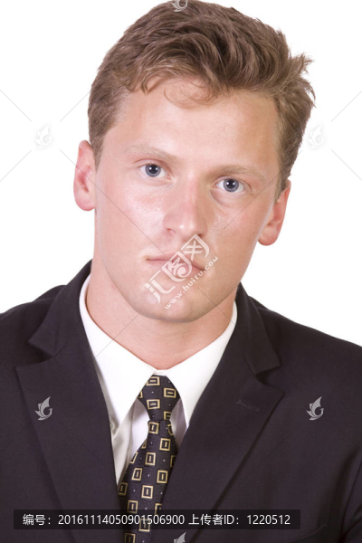 年輕商人特寫肖像