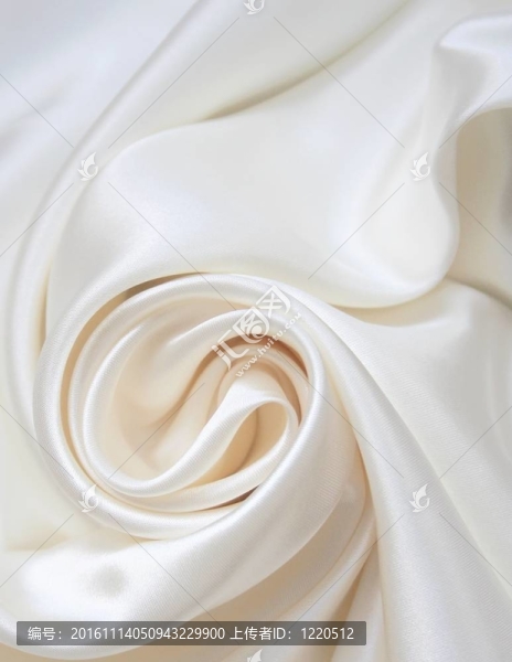 光滑典雅的白色絲綢婚禮背景