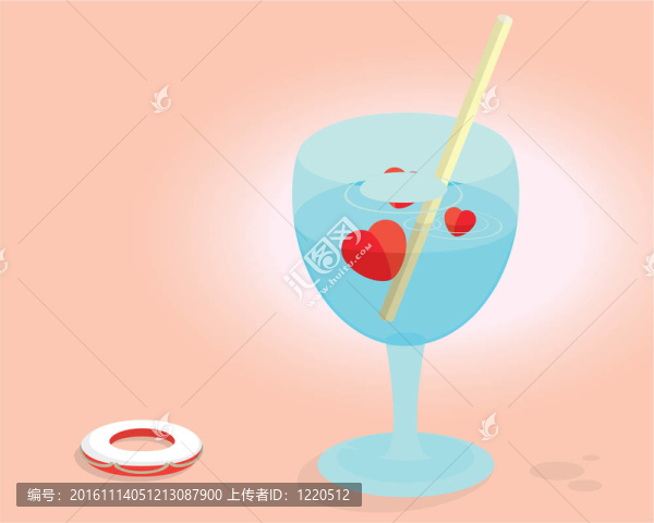 愛的心的雞尾酒