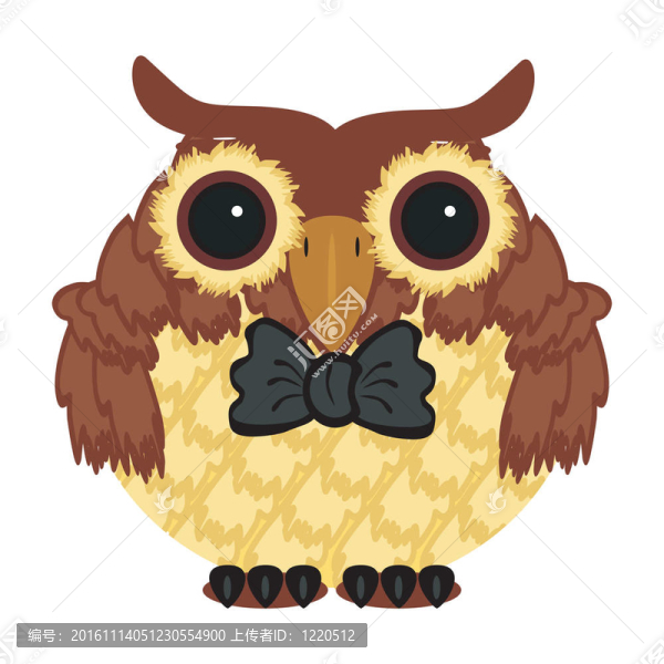 帶蝴蝶結(jié)的貓頭鷹