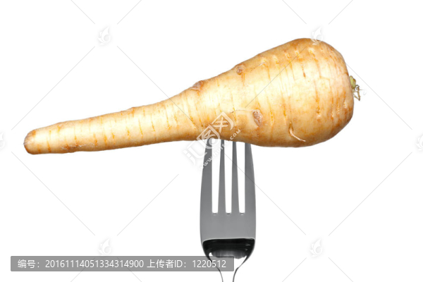 在一個叉孤立在白色防風(fēng)