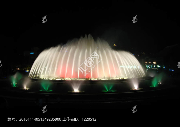 巴塞羅那美麗的噴泉