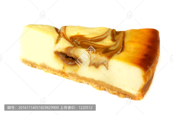 芝士蛋糕白色隔離