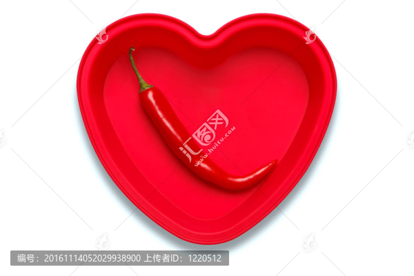 我喜歡辣椒的概念照片。
