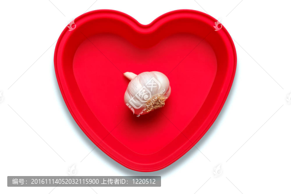 我愛大蒜概念照片。