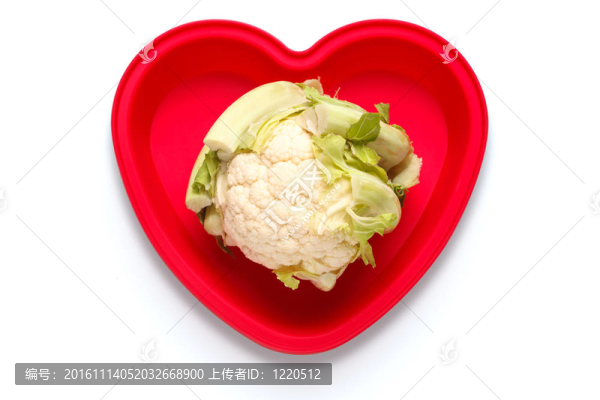 我愛花椰菜概念照片。