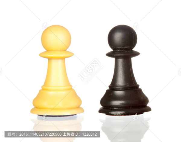 黑色和白色的棋子