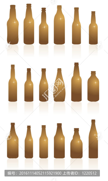 不同的kinfd啤酒boottles