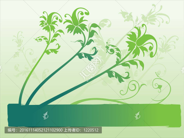 春天的背景與葉子