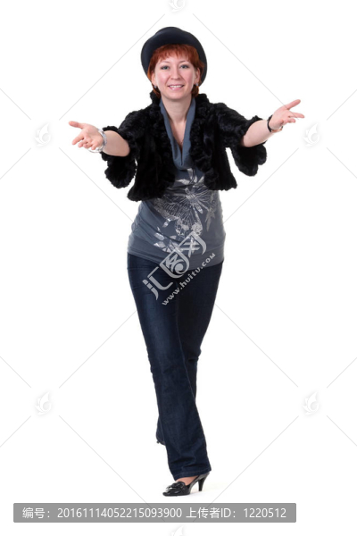 在帽子的女孩