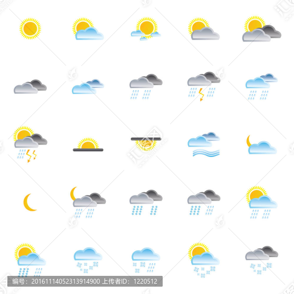 自然和天氣圖標(biāo)