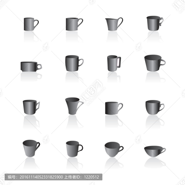 咖啡和茶杯圖標