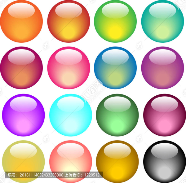 光澤；彩色球