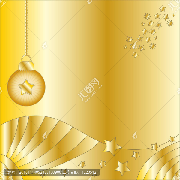 金色的圣誕背景