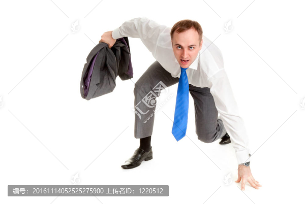 男人準(zhǔn)備逃跑
