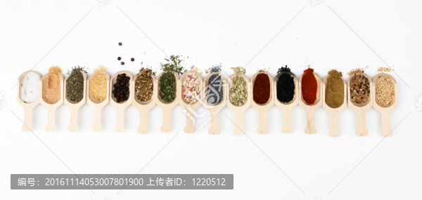 香料排成一排