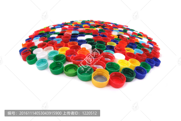 彩色塑料瓶蓋