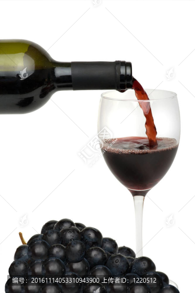 玻璃紅葡萄酒