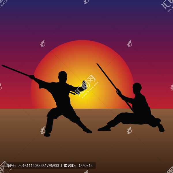 黃昏中的武術(shù)