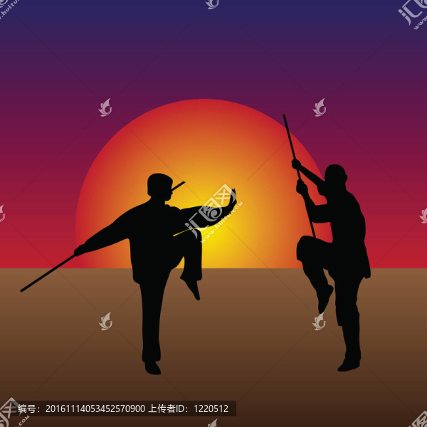 黃昏中的武術(shù)