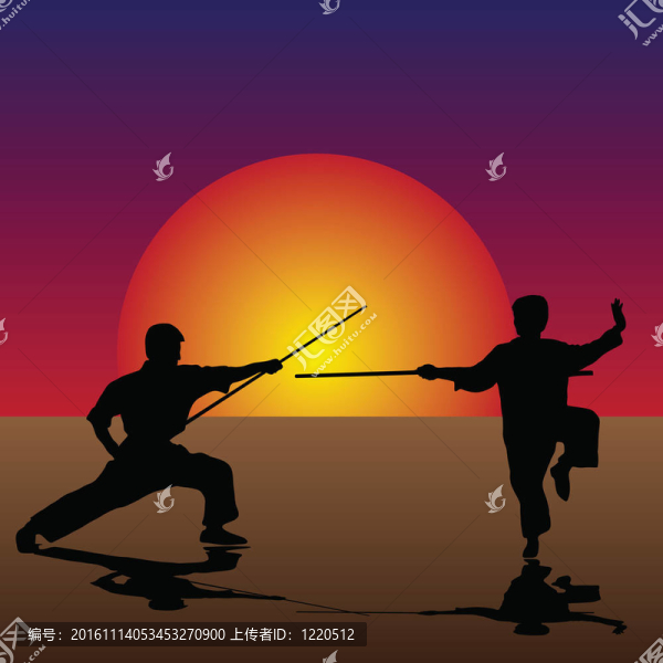 黃昏中的武術(shù)