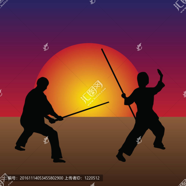 黃昏中的武術(shù)
