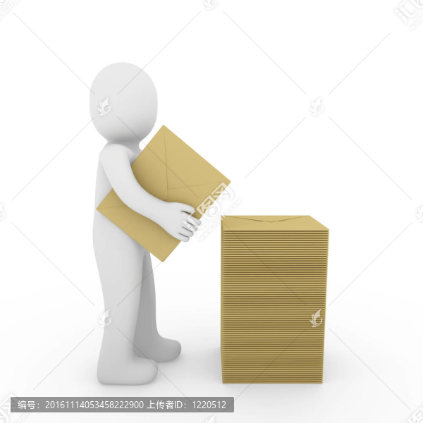 三維人信信箱紙