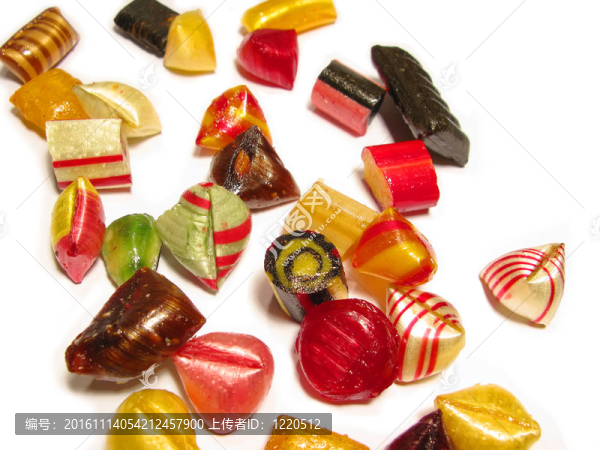 各種豐富多彩的和手工分離的糖果