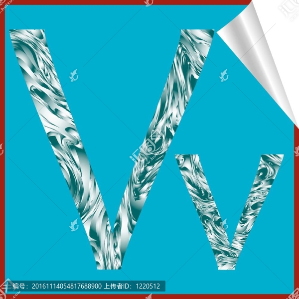 字母V