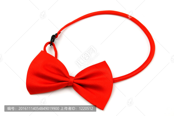 白色的紅色蝴蝶結(jié)領(lǐng)帶