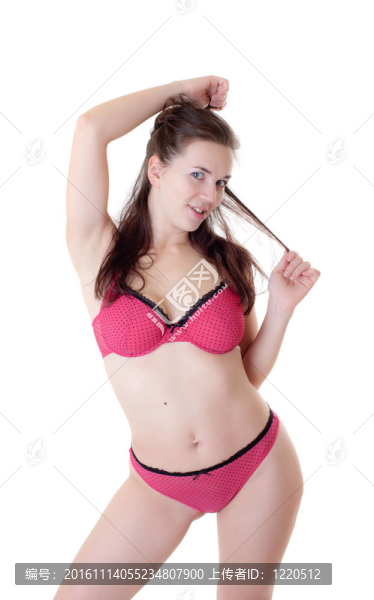穿紅色內(nèi)衣的女孩