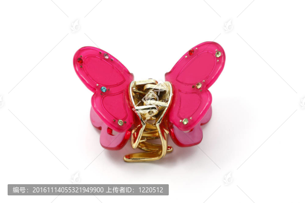 用蝴蝶發(fā)夾。