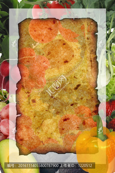 蔬菜的背景和食譜的地方