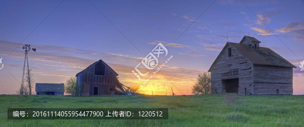 森塞特廢棄的農(nóng)舍和谷倉