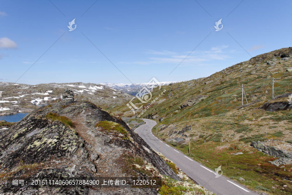 sognefjell,`的山路；挪威。