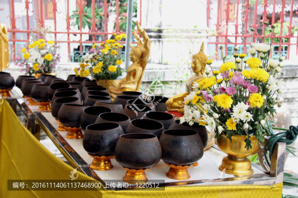 捐贈在一個佛教寺廟