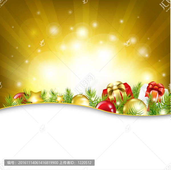 花環(huán)黃金新年賀卡