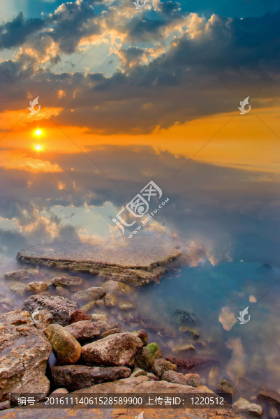 日落不尋常的顏色