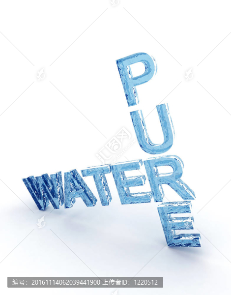 白色背景上的水滴字體