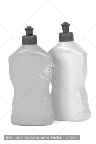 塑料包裝瓶；白色背景隔離