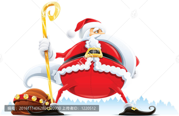 圣誕老人與解雇和工作人員