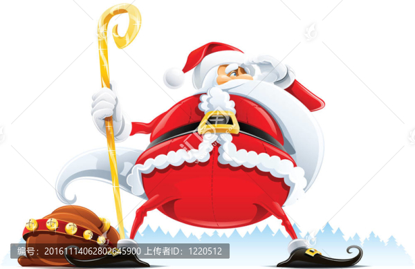 圣誕老人與解雇和工作人員