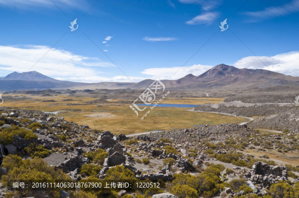 帕里納科塔火山；智利